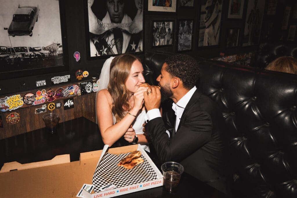 Iconic Sure Thing Chapel Elopement That Lit Up Downtown Vegas: Ashton & Dominic Went Full Fremont
