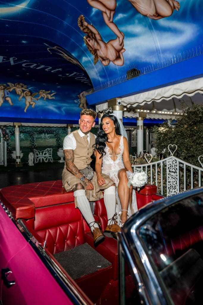bride and groom at their dream ceremony