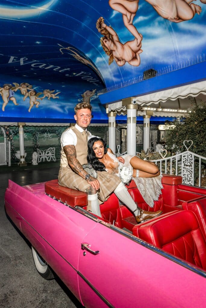 Wild Little White Chapel Elopement in Downtown Vegas Chloe & Rhys Went All In!