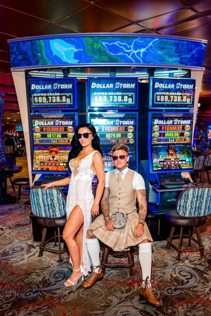 Wild Little White Chapel Elopement in Downtown Vegas Chloe & Rhys Went All In!