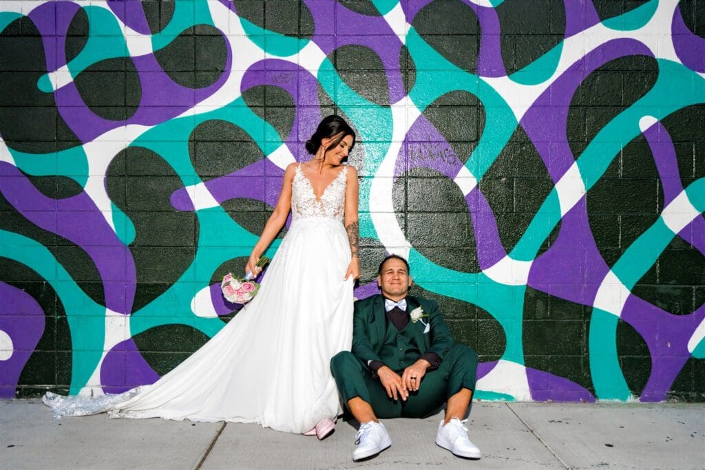 fun bridal portraits in DTLV
