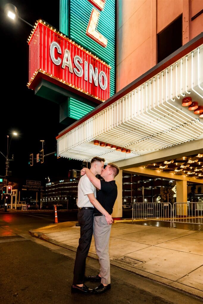 cute picture of the couple kissing during their DTLV session