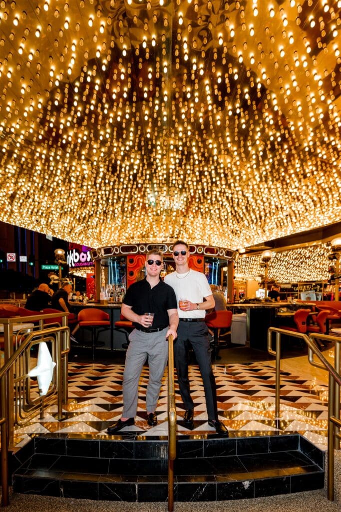 Vegas After Dark: Austin & Travis’ Electric Downtown Fremont Couples Session