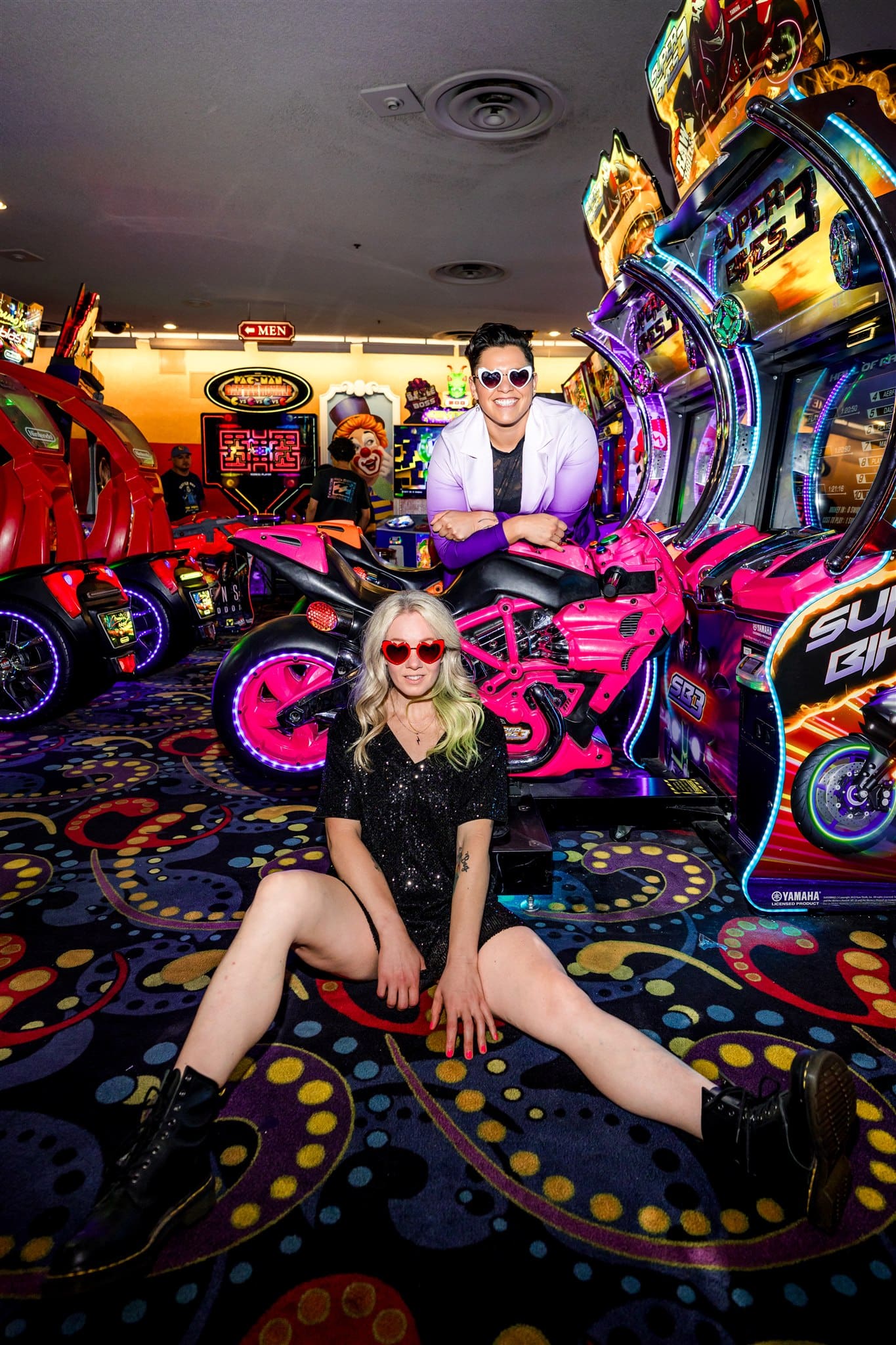 fun couple session in vegas