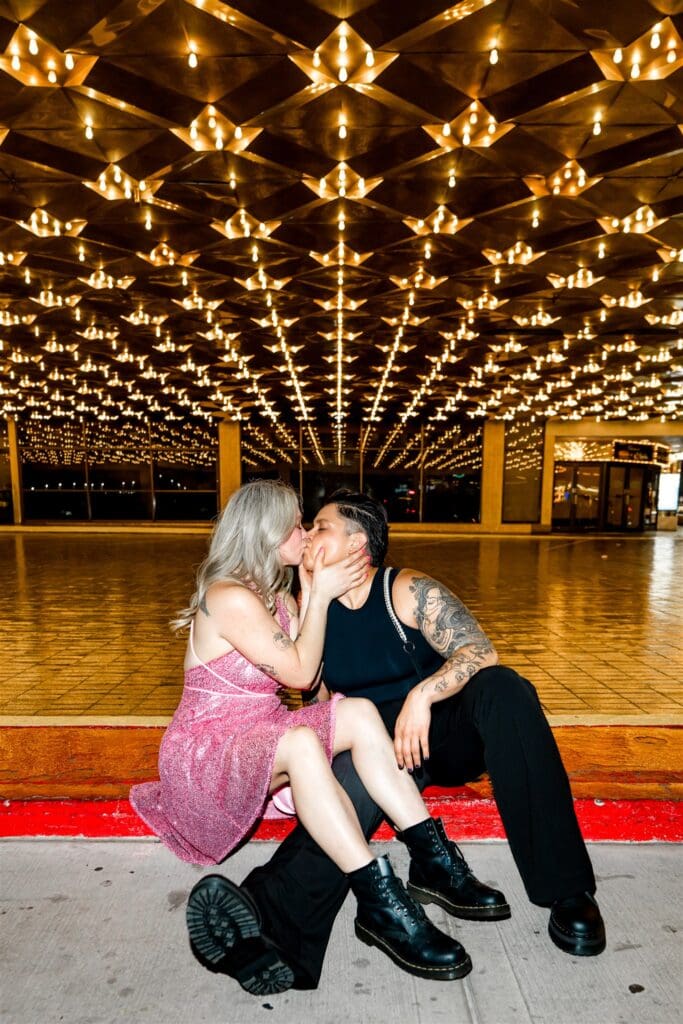 cute couple at their fun DTLV session