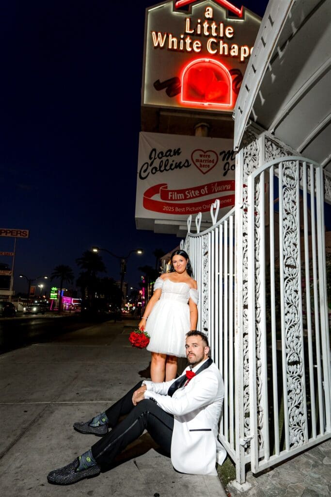 Bridal portraits in downtown Las Vegas