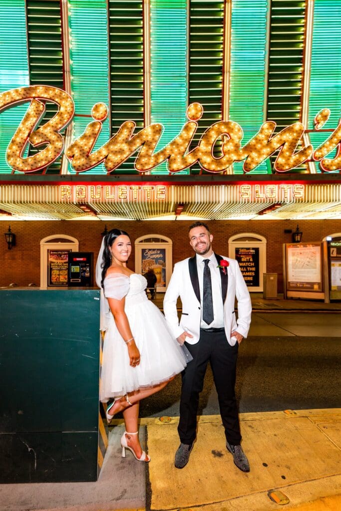 Couple laughing with each other during their photoshoot