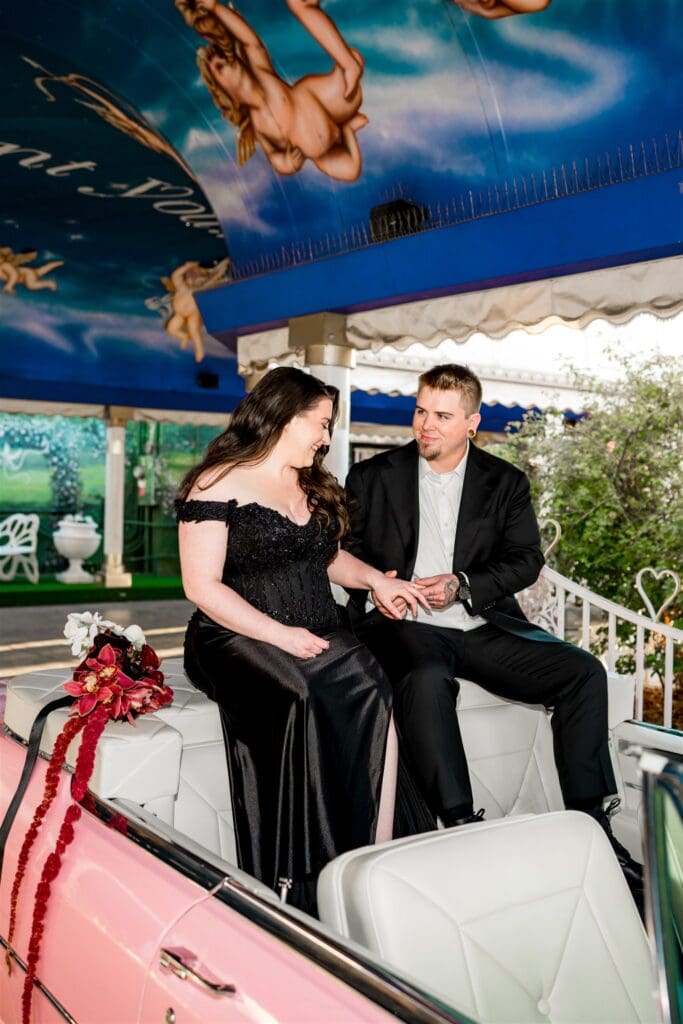 bride and groom holding hands during their ceremony