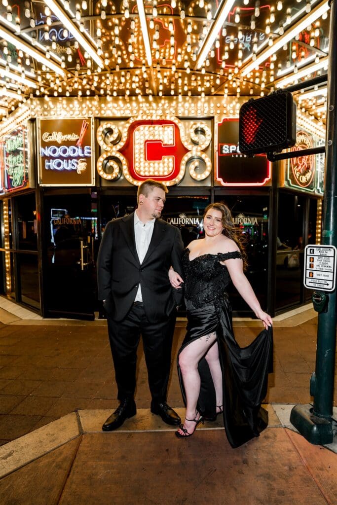 A Damn Good Time: Edgy Las Vegas Elopement at Little White & Fremont