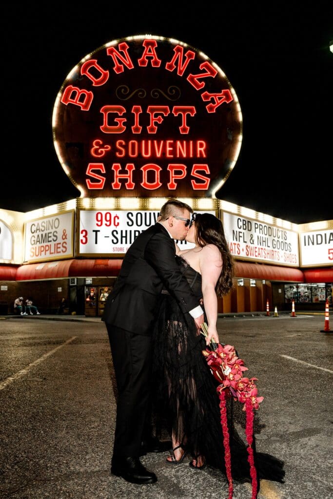 A Damn Good Time: Edgy Las Vegas Elopement at Little White & Fremont
