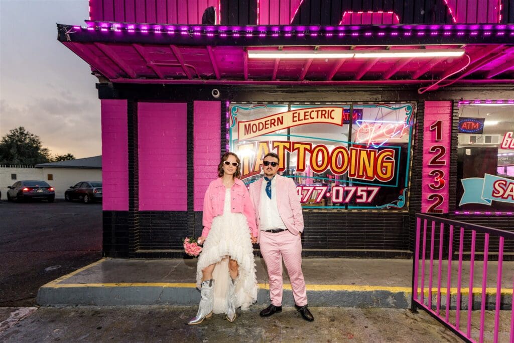 Pink, Punk & Totally Unhinged: Rusmina + Emil’s Untamed Las Vegas Elopement
