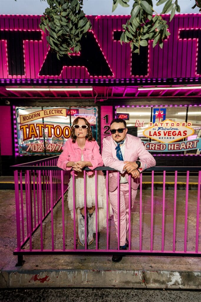 Pink, Punk & Totally Unhinged: Rusmina + Emil’s Untamed Las Vegas Elopement
