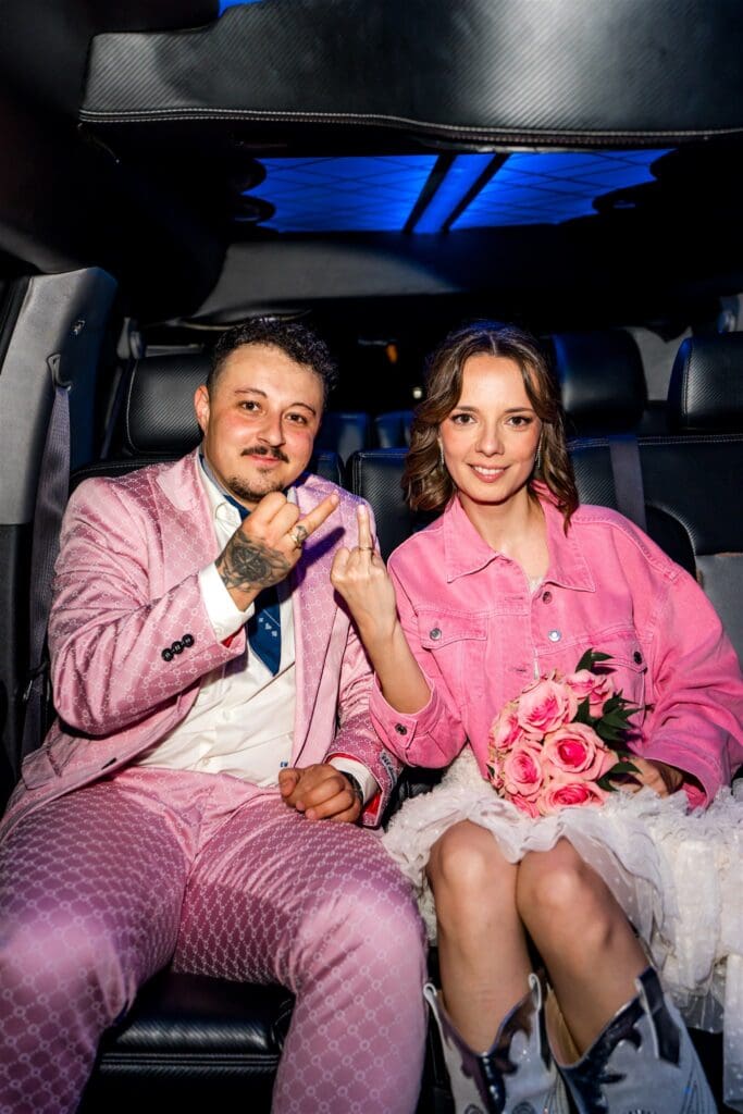 couple heading DTLV to celebrate their elopement