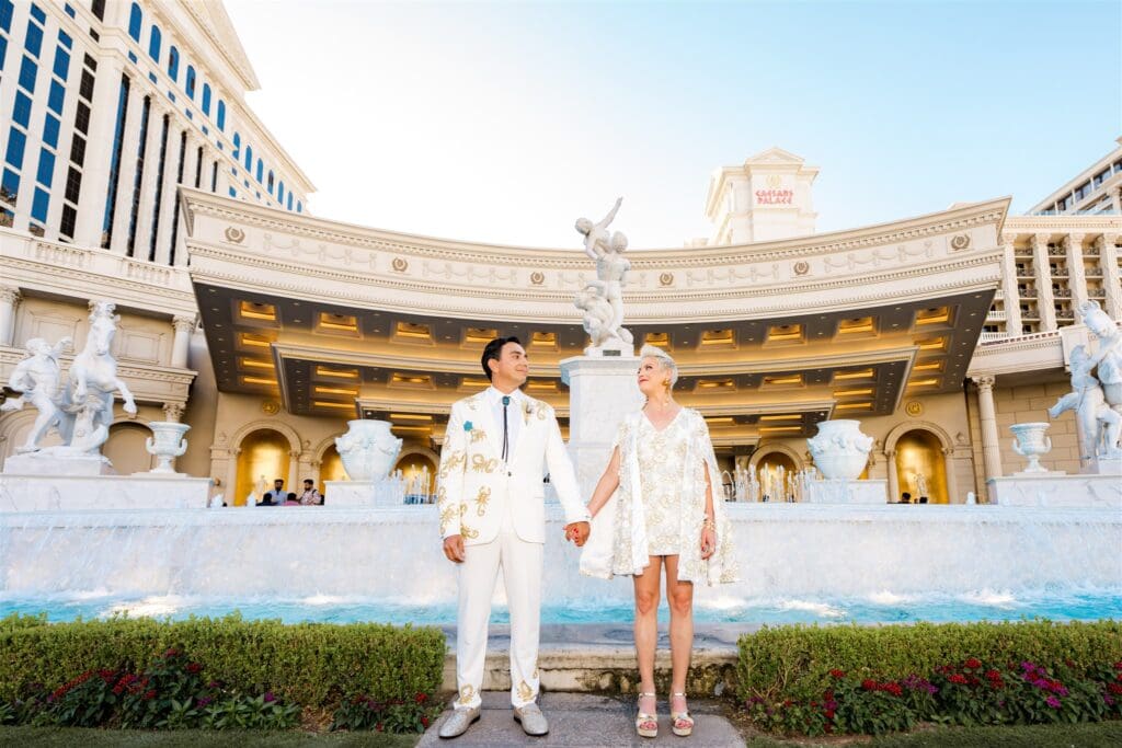 cute couple at their bridal portraits