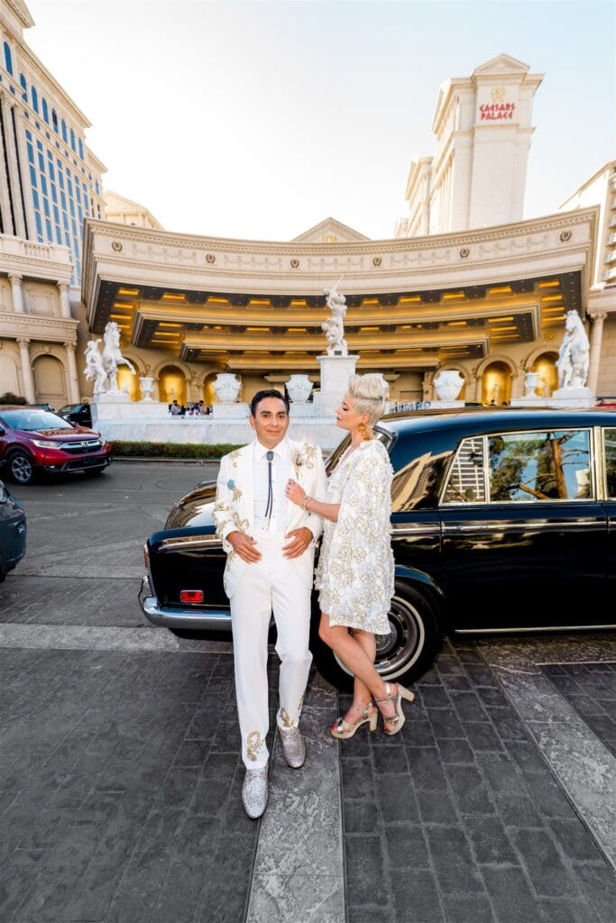 cute couple at their dream las vegas session
