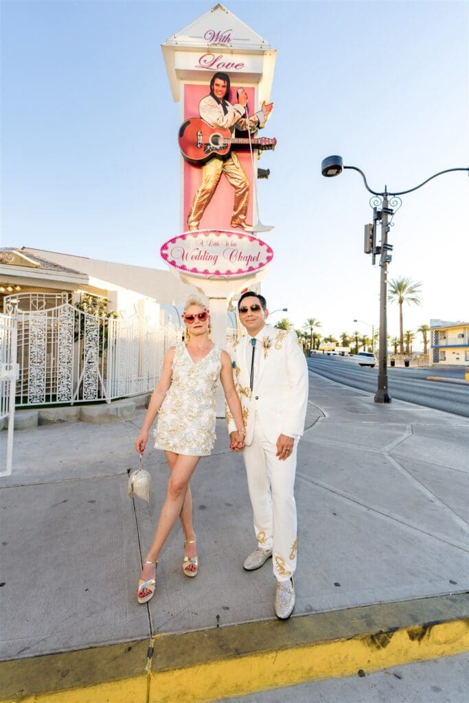 fun and playful bridal session in vegas