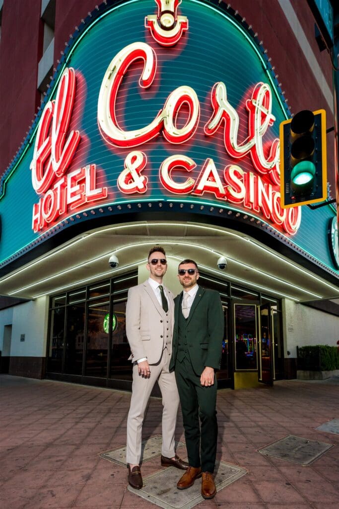 couple posing for the camera during their session
