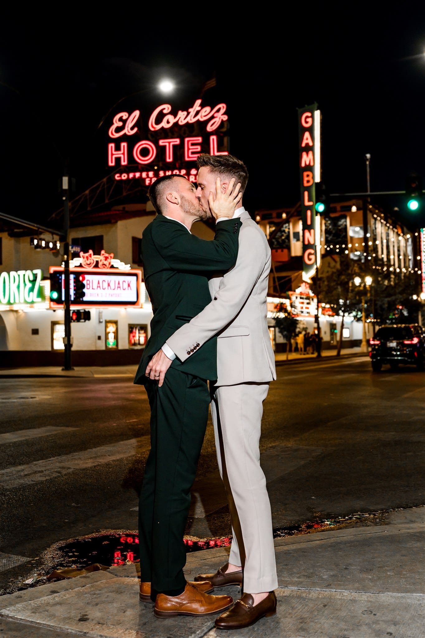 Suiting Up & Shutting Down the Strip: An Unapologetic Las Vegas Elopement at El Cortez