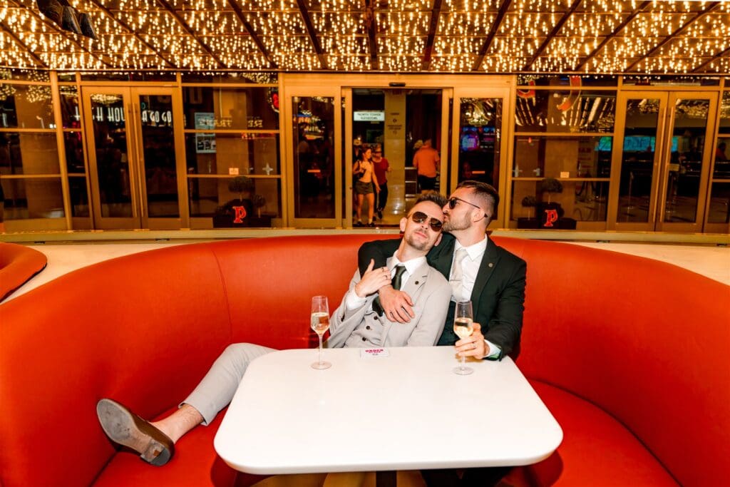 Suiting Up & Shutting Down the Strip: An Unapologetic Las Vegas Elopement at El Cortez