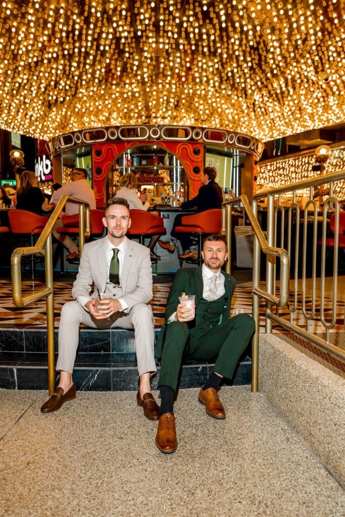 Suiting Up & Shutting Down the Strip: An Unapologetic Las Vegas Elopement at El Cortez