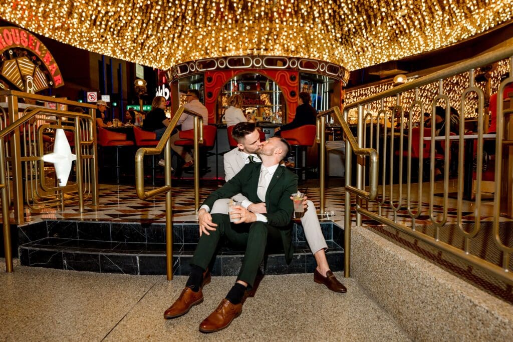Suiting Up & Shutting Down the Strip: An Unapologetic Las Vegas Elopement at El Cortez