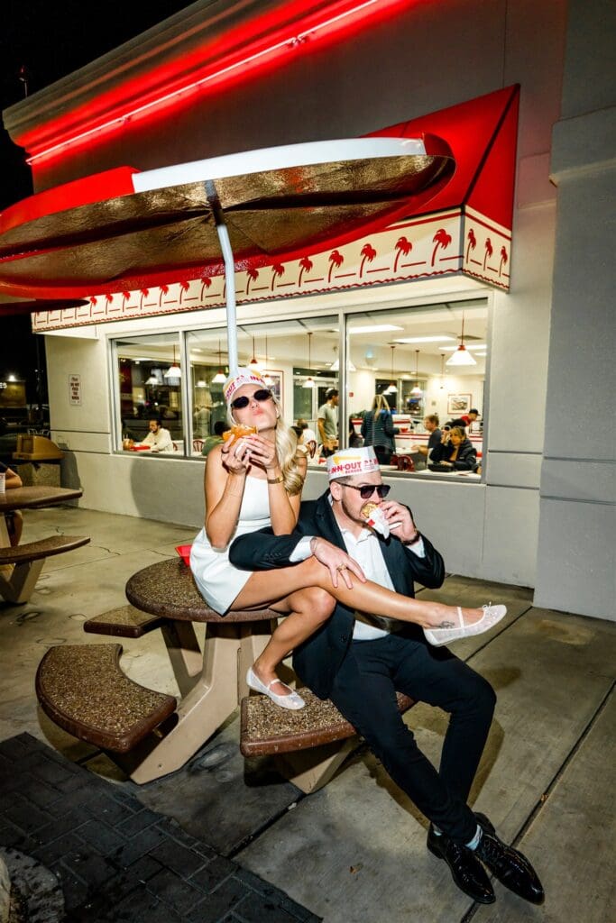Champagne Showers & Drive-Thru Magic: The Las Vegas Elopement You Wish You Had