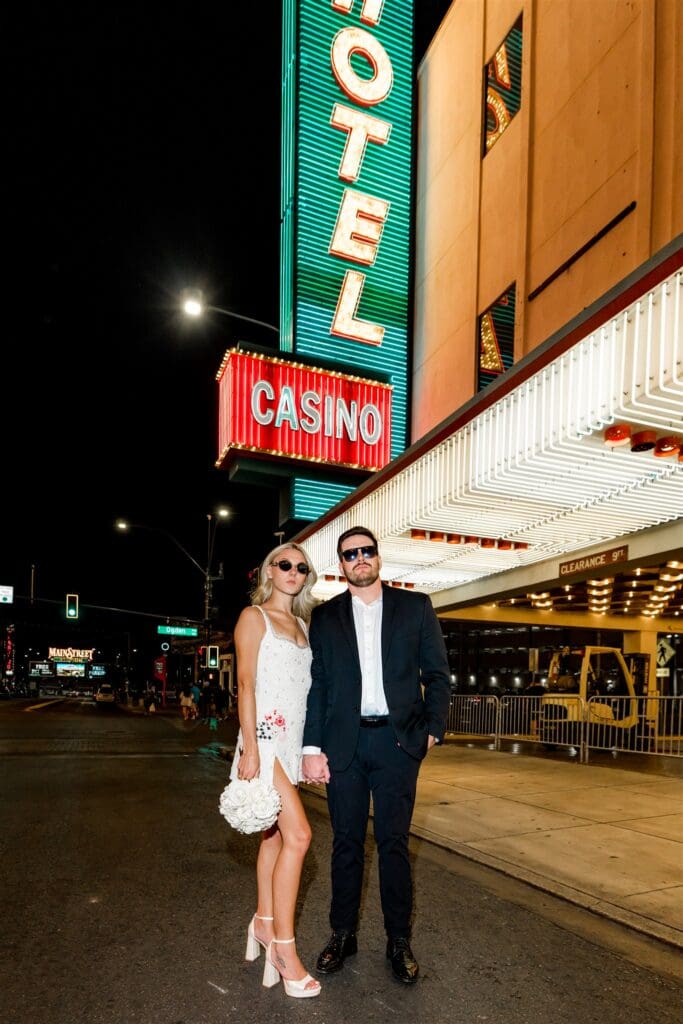 couple posing for the camera during their photoshoot
