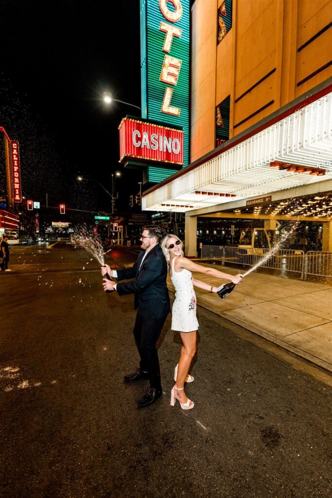 Champagne Showers & Drive-Thru Magic: The Las Vegas Elopement You Wish You Had