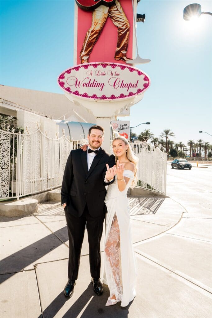 Champagne Showers & Drive-Thru Magic: The Las Vegas Elopement You Wish You Had