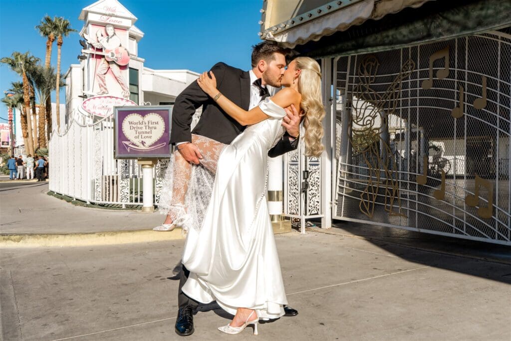 Champagne Showers & Drive-Thru Magic: The Las Vegas Elopement You Wish You Had