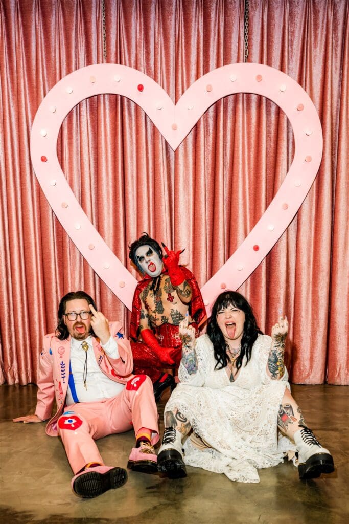 fun photoshoot after the ceremony