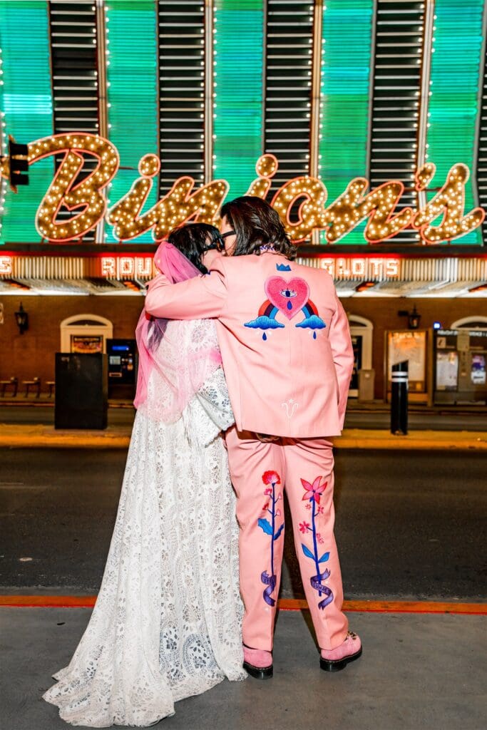 cute picture of the newlyweds at their dream session