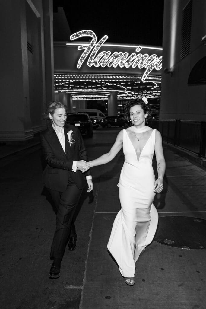 fun and unapologetic bridal session at the las vegas elopement