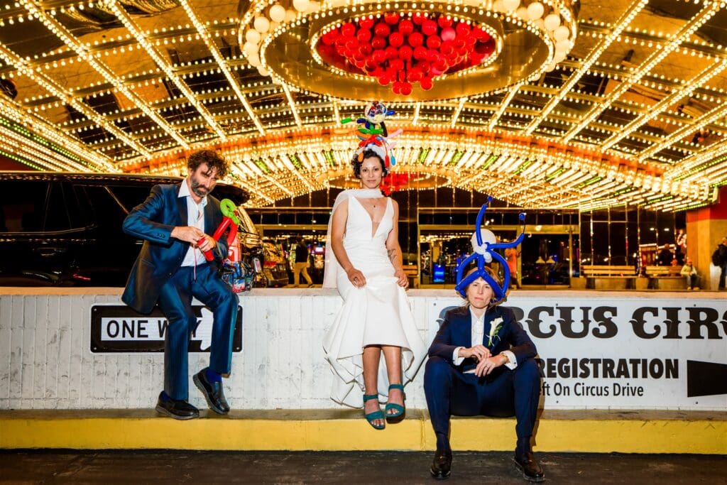 fun and bold bridal session in las vegas