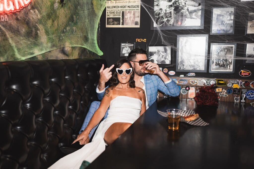 fun bridal photos in DTLV