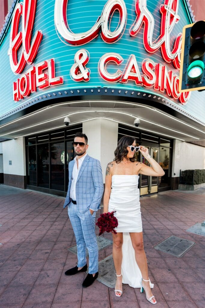 cute picture of the bride and groom before their ceremony