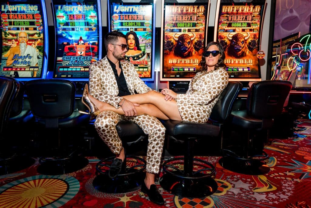Designer-Energy Chaos: A Luxe Las Vegas Elopement with an Iconic Wardrobe Twist