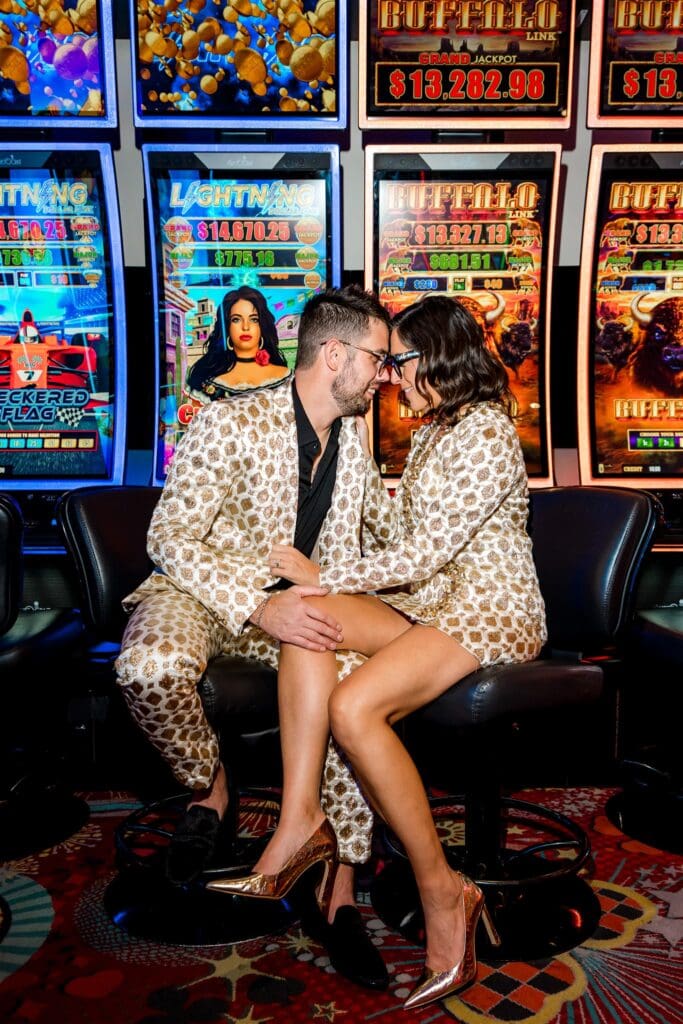 Designer-Energy Chaos: A Luxe Las Vegas Elopement with an Iconic Wardrobe Twist