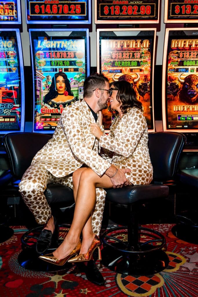 cute couple at their fun and playful couple portraits