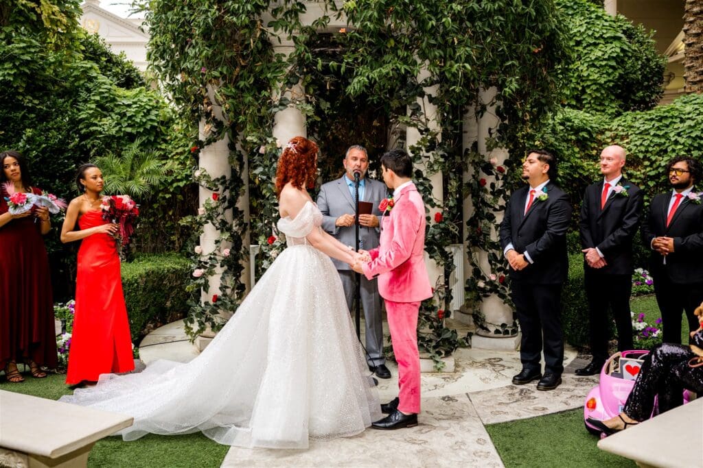 Hot Pink, Sparkle, and Zero Regrets: Dana & Bram’s Bold Caesars Palace Wedding