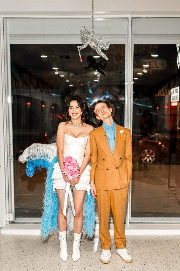 Everything Goes in Vegas: Maya & Wyatt’s Eclectic Downtown Fremont Elopement