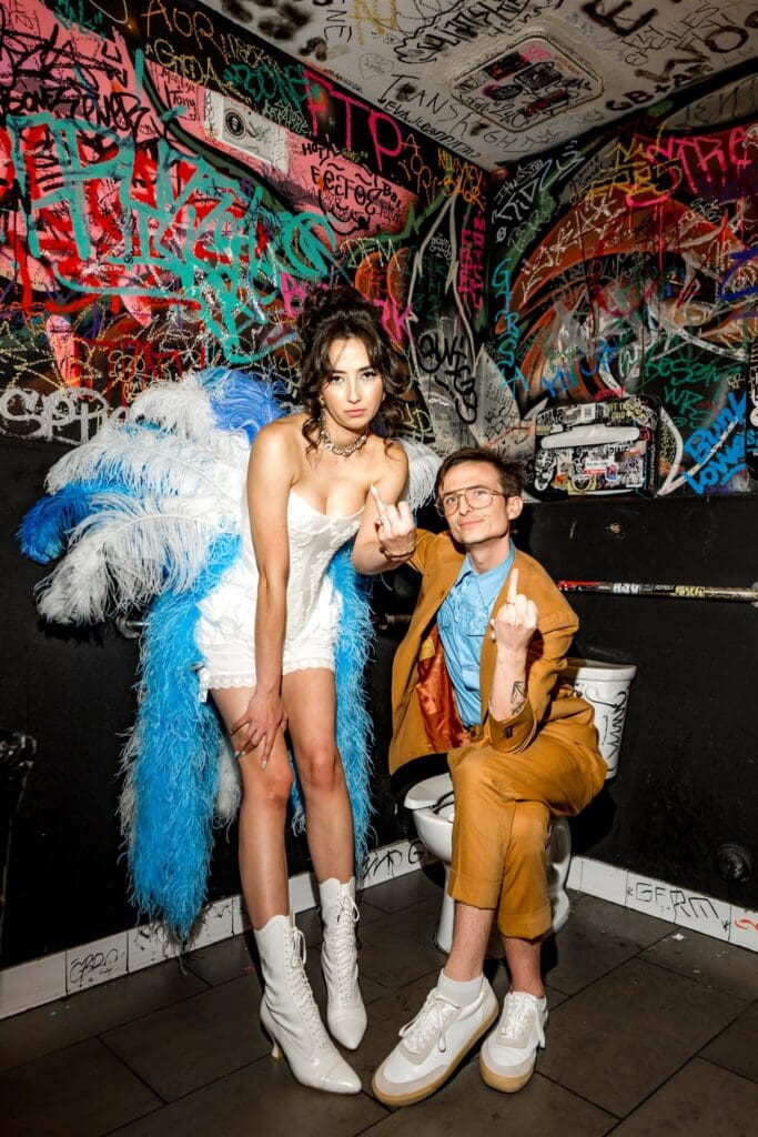 Everything Goes in Vegas: Maya & Wyatt’s Eclectic Downtown Fremont Elopement