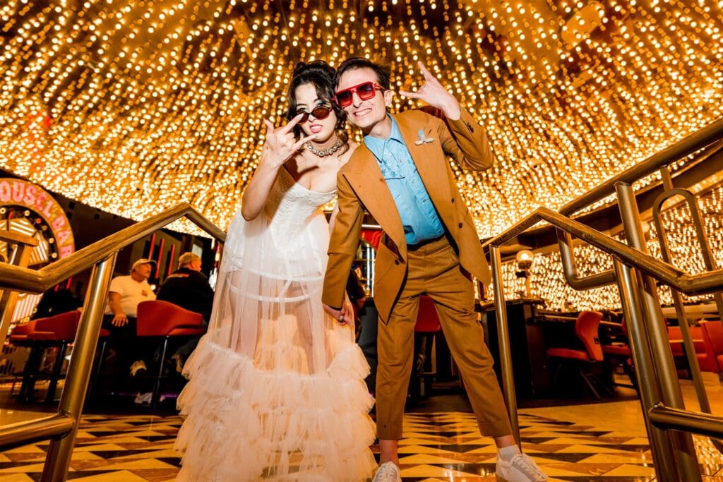 Everything Goes in Vegas: Maya & Wyatt’s Eclectic Downtown Fremont Elopement