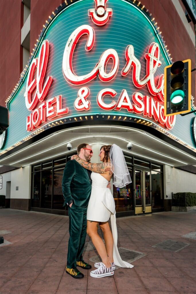 cute picture of the bride and groom smiling at each other