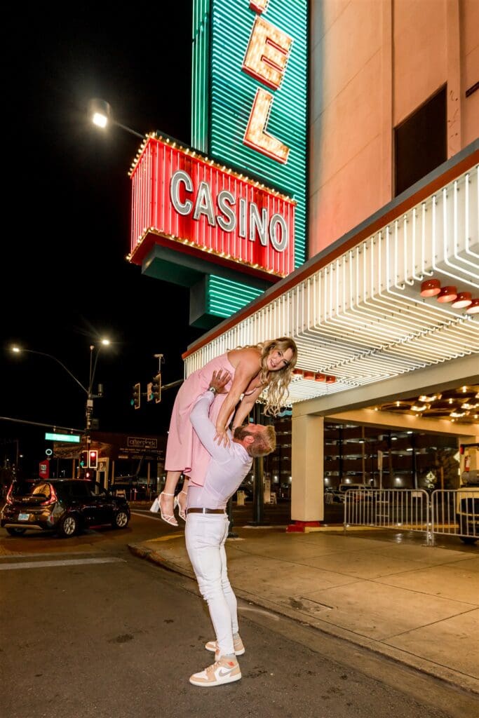 playful engagement photos in DTLV