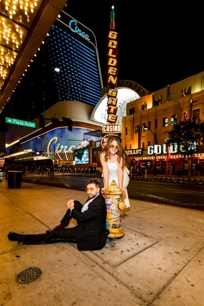 Neon Nights & Main Character Energy: A Bold Sure Thing Chapel Elopement in Las Vegas