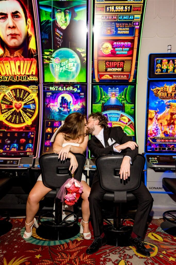Neon Nights & Main Character Energy: A Bold Sure Thing Chapel Elopement in Las Vegas