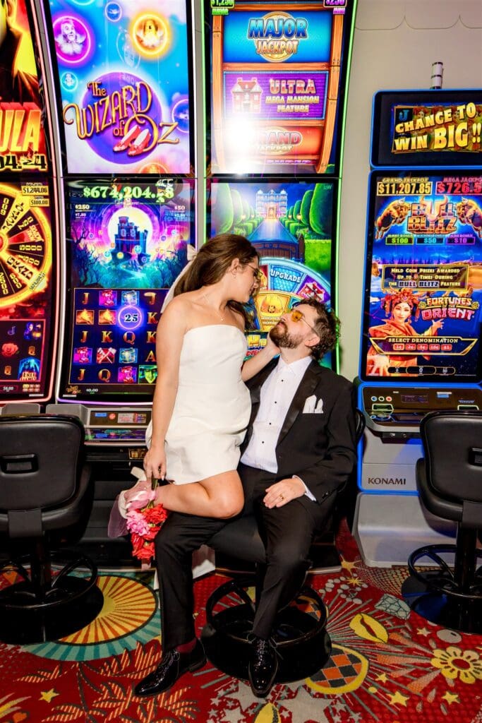 Neon Nights & Main Character Energy: A Bold Sure Thing Chapel Elopement in Las Vegas