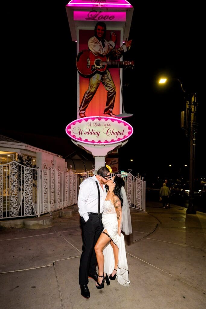 Unapologetically Unhinged: A High-Energy Las Vegas Elopement on Fremont Street