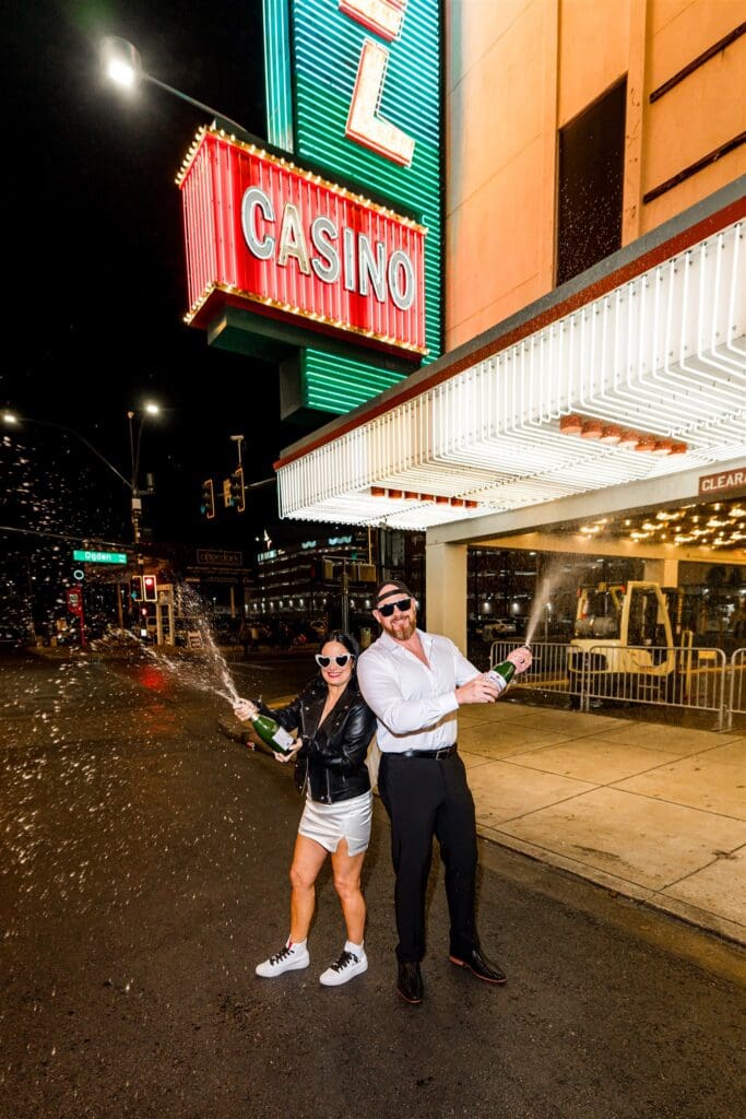 Unapologetically Unhinged: A High-Energy Las Vegas Elopement on Fremont Street